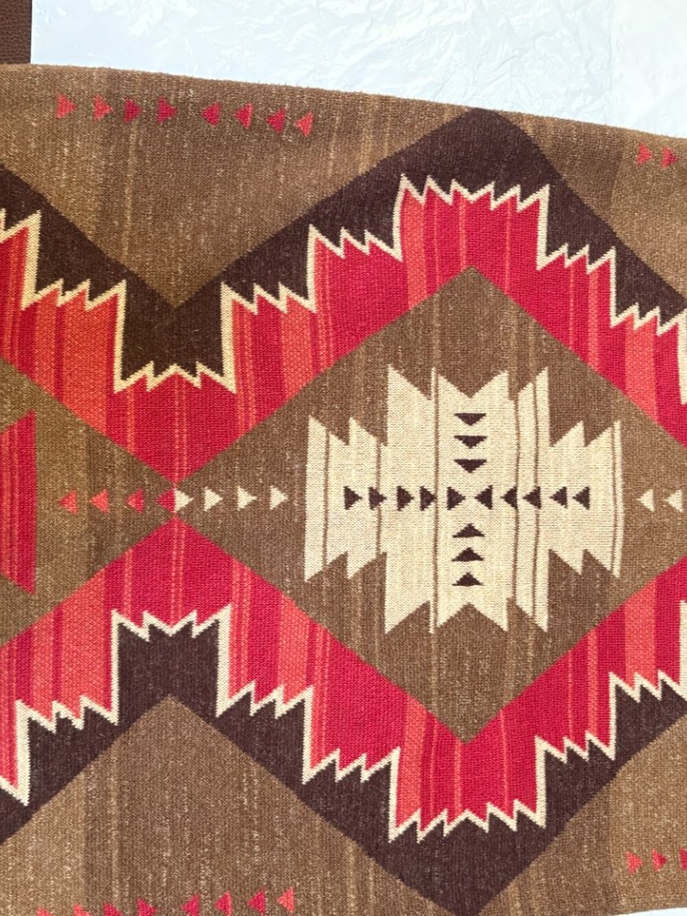 Lauren Ralph Lauren MIdi Sz L Aztec Pattern Cotton Linen Blend Skirt - Picture 6 of 9